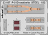 33187 P-51D стальные ремни 1/32