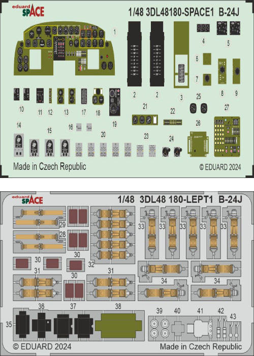 3DL48180 B-24J SPACE 1/48
