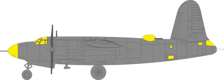 EX1117 Маски B-26G Marauder TFace 1/48