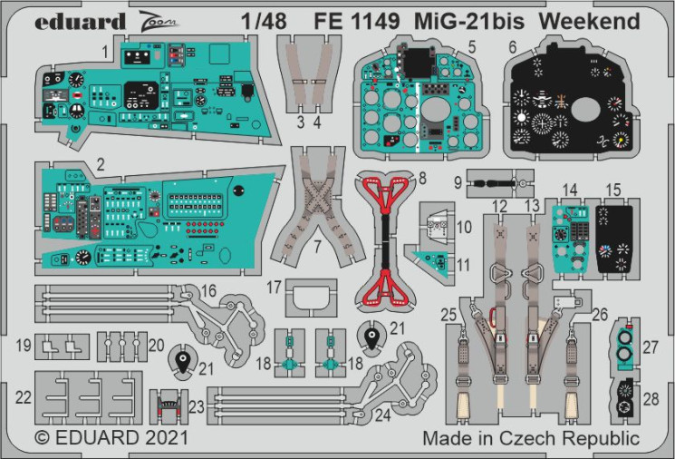 FE1149  МИГ-21бис Weekend 1/48