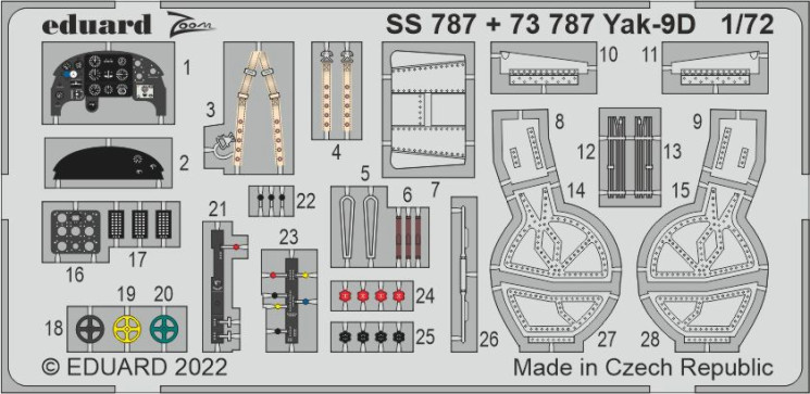 SS787 Як-9Д 1/72