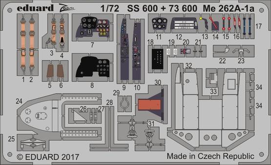 73600 Me 262A-1a 1/72