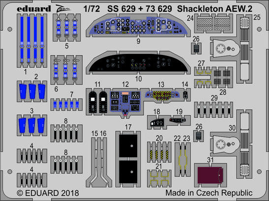 SS629 Shackleton AEW.2 1/72