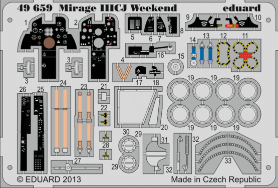 49659 Mirage IIICJ Weekend 1/48