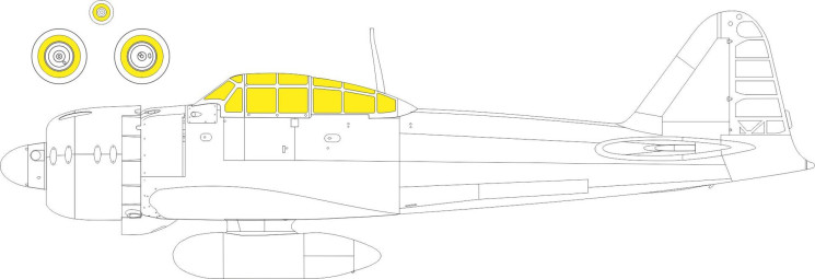 Маски EX970 A6M3 Zero Type 32 Weekend 1/48