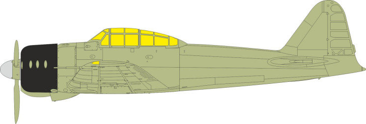 JX334 Маски A6M2 Zero TFace 1/32