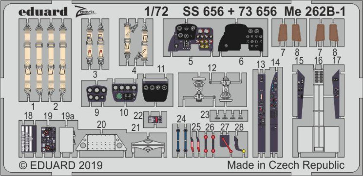 73656 Me 262B-1 1/72