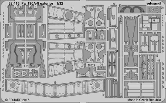 32416 Fw 190A-8 экстерьер 1/32