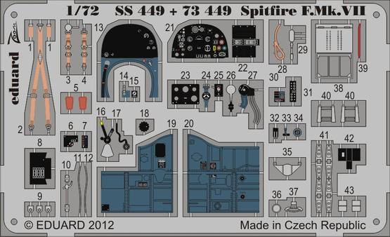 SS449 Spitfire F. Mk. VII 1/72
