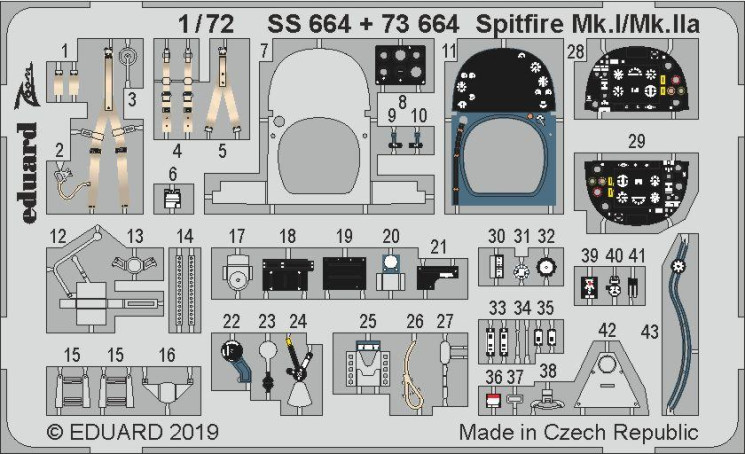 73664 Spitfire Mk.I/Mk.IIa 1/72