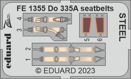 FE1355 Do 335A привязні ремені STEEL 1/48