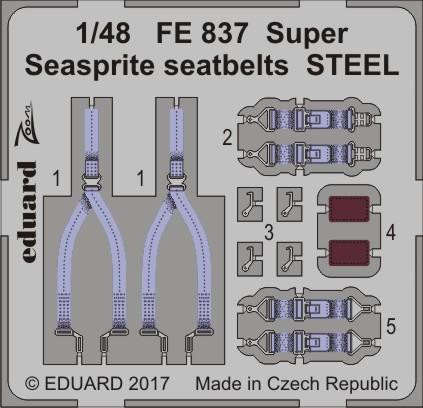 FE837 Super Seasprite стальные ремни 1/48