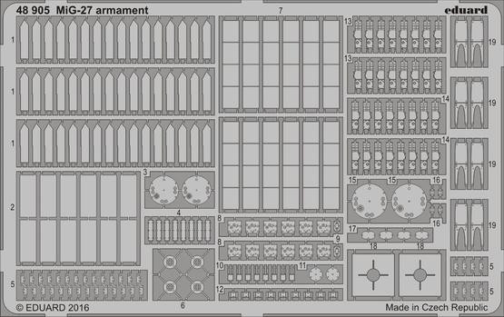 48905 МиГ-27 вооружение 1/48