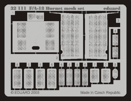 32111 F-18 набор сеток 1/32
