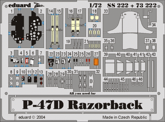 73222 P-47D-20 1/72