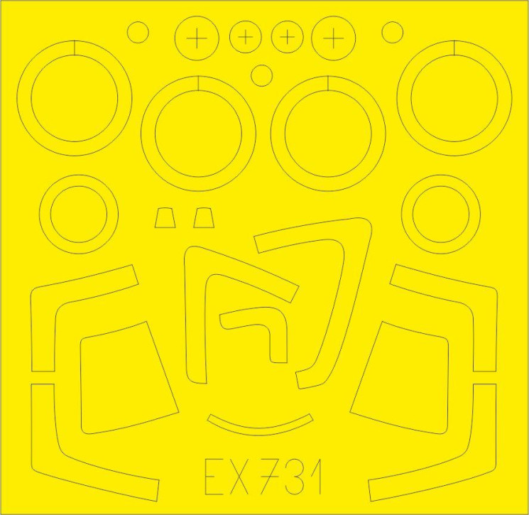 EX732 Маски на Су-27С TFace 1/48