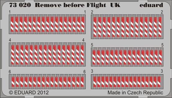73020 Remove before flight UK 1/72