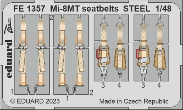 FE1357 Mi-8MT привязні ремені STEEL 1/48
