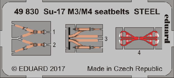 49830 Су-17 M3/ M4 ремни СТАЛЬ 1/48