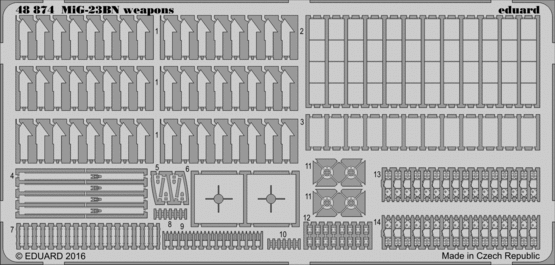48874 МиГ-23БН вооружение 1/48