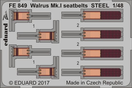 FE849 Walrus Mk. I стальные ремни 1/48
