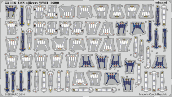 53116 Офицеры USN WWII S. A. 1/200