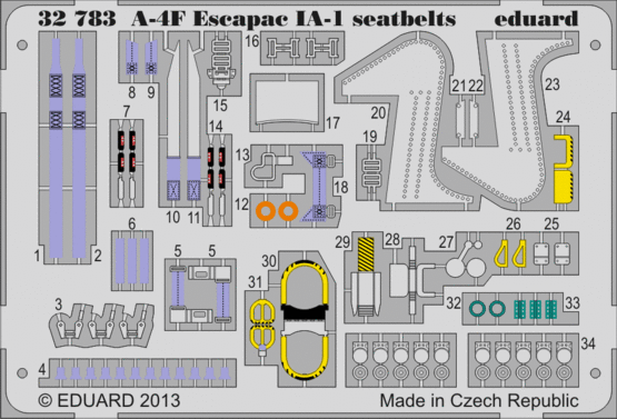 32783 A-4F Escapac IA-1 ремни безопасности 1/32