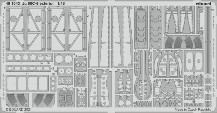 481043  Ju 88C-6 экстерьер 1/48