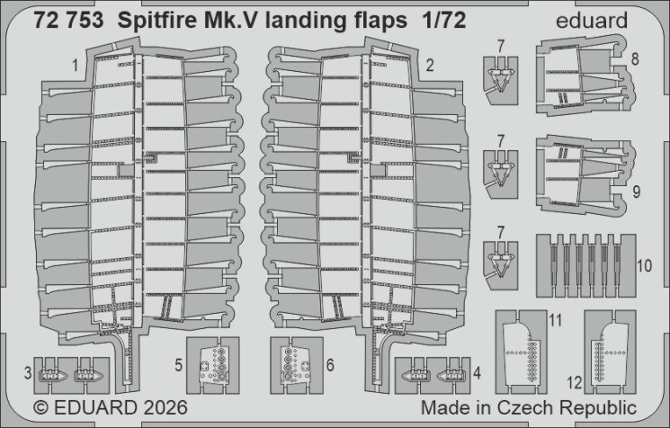 72753 Spitfire Mk.V закрилки