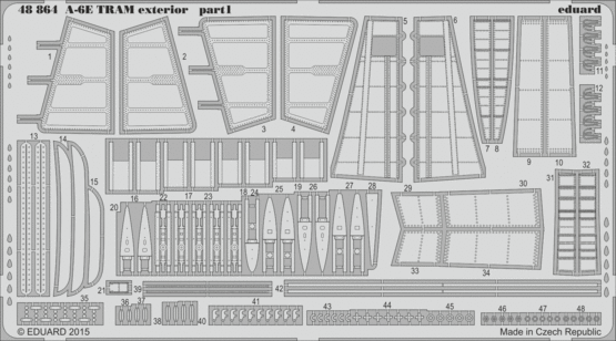 48864 A-6E TRAM экстерьер 1/48