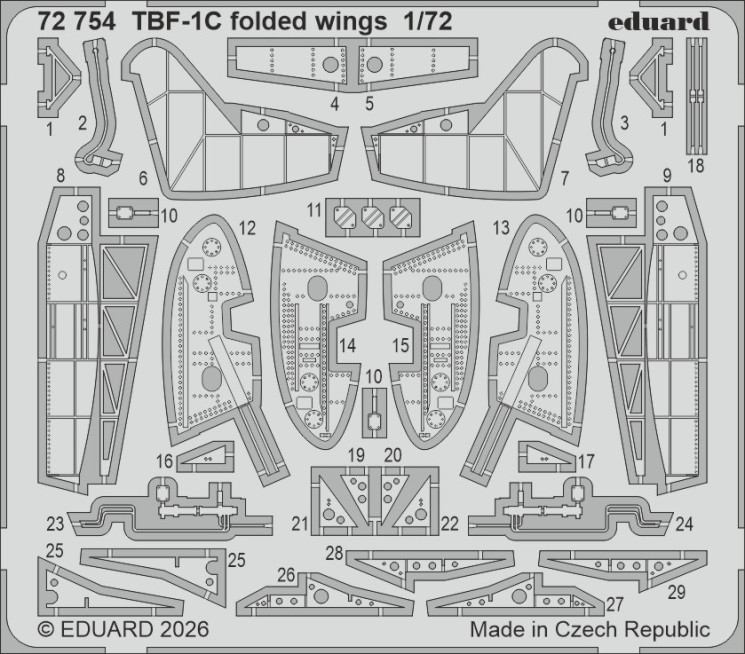 72754 TBF-1C складені крила