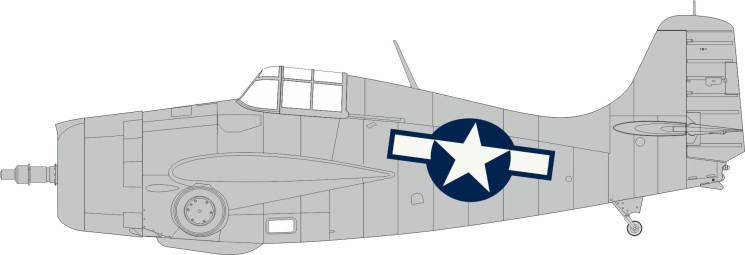 EX1031 Маски FM-1 Національний знак США 1/48