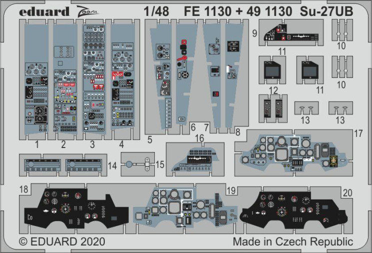 491130  СУ-27УБ интерьер 1/48