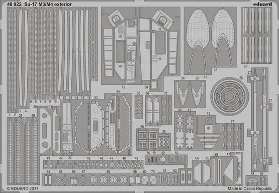 48922 Су-17 M3/ M4 экстерьер 1/48