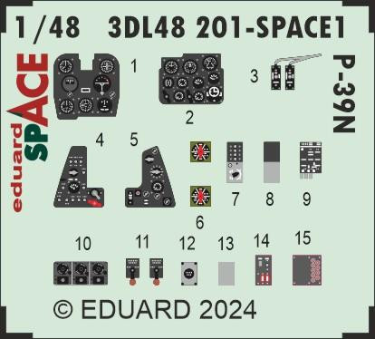 3DL48201 P-39N SPACE 1/48