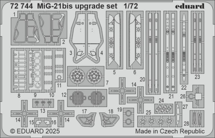 72744 MiГ-21біс набір для покращення 1/72
