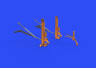 648540 B-17G undercarriage legs BRONZE 1/48