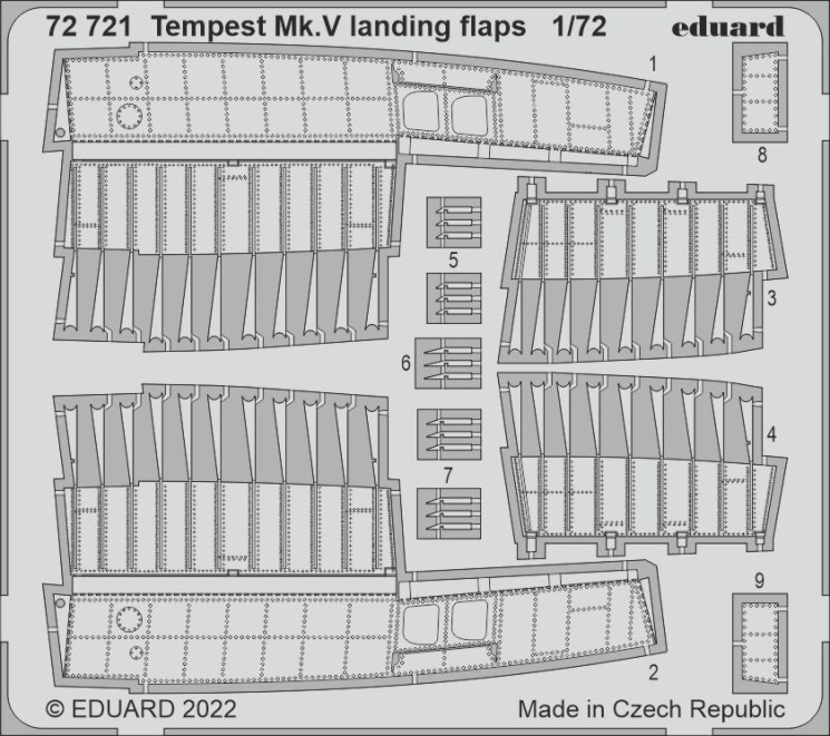 72721 Tempest Mk.V закрилки 1/72