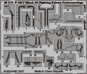 49390 F-16CJ Block 50 шасси 1/48