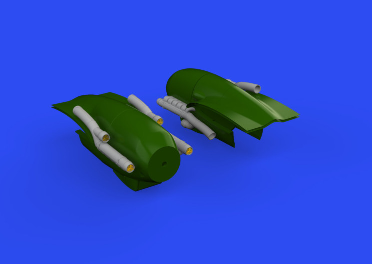 648606 Bf 110G-4 exhaust stacks 1/48