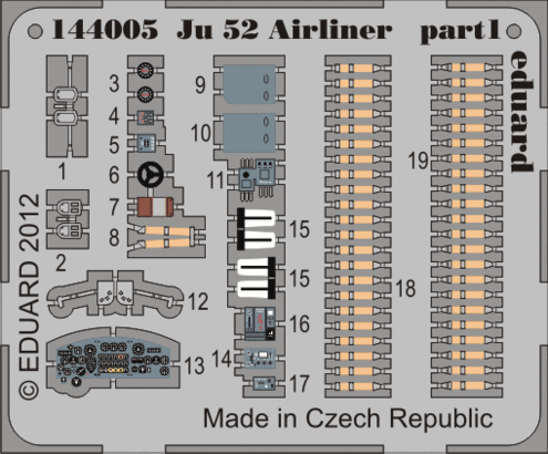 144005 Ju 52 airliner 1/144
