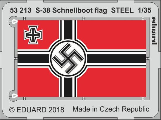 53213 S-38 Schnellboot флаг, сталь 1/35