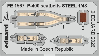 FE1567 P-400 ремені STEEL 1/48