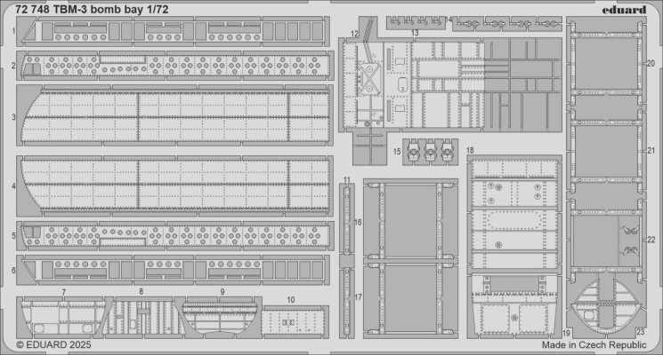 72748 TBM-3 бомбовий відсік 1/72