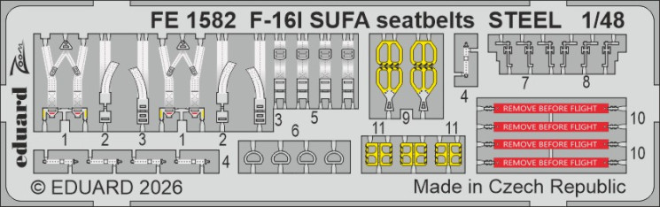 FE1582 F-16I SUFA ремені STEEL