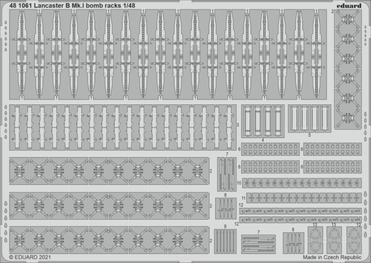 481061  Lancaster B Mk.I крепления для бомб 1/48