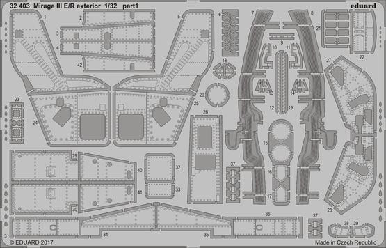 32403 Mirage III E/ R экстерьер 1/32