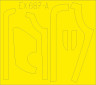 EX687 Маски на B-17G противоотражающие панели (проивзодство DL и BO) 1/48