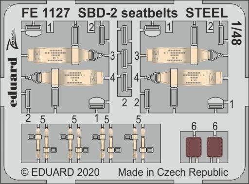 FE1127  SBD-2 привязные ремни  STEEL 1/48