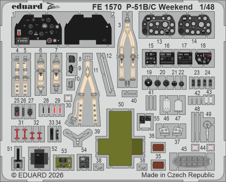 FE1570 P-51B/C Weekend 1/48